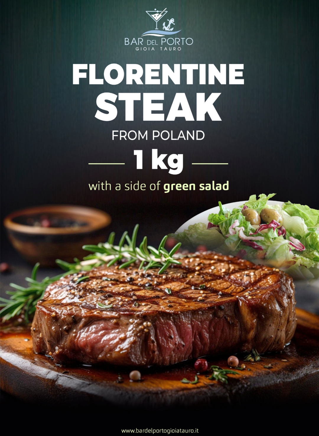 Image of product 1 KG FLORENTINE STEAK WITH FRIES 